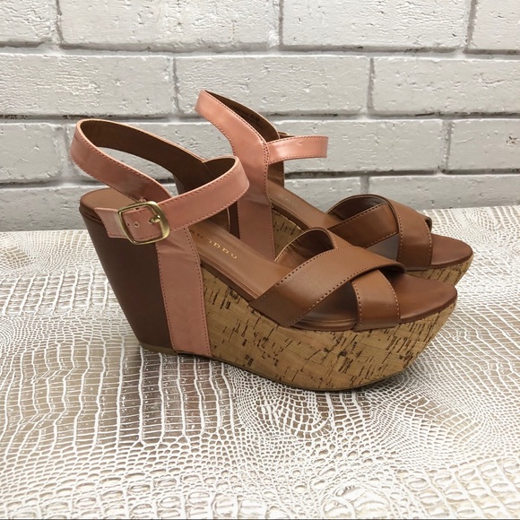 chinese laundry cork wedges